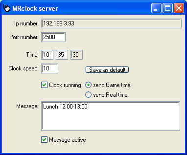 MR Clock Server